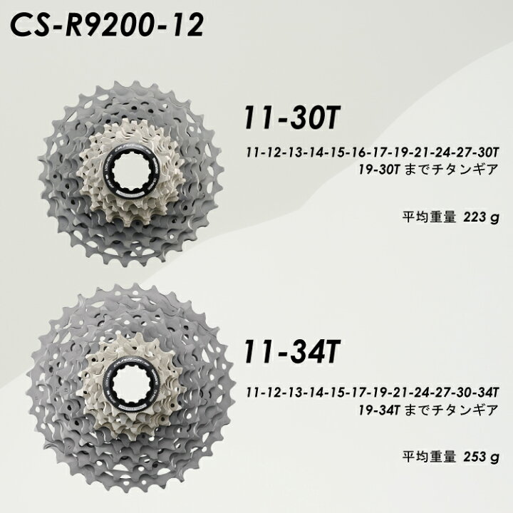 楽天市場】【送料無料】【即日発送】 CS-R9200 12S 11-30T/11-34T 11 