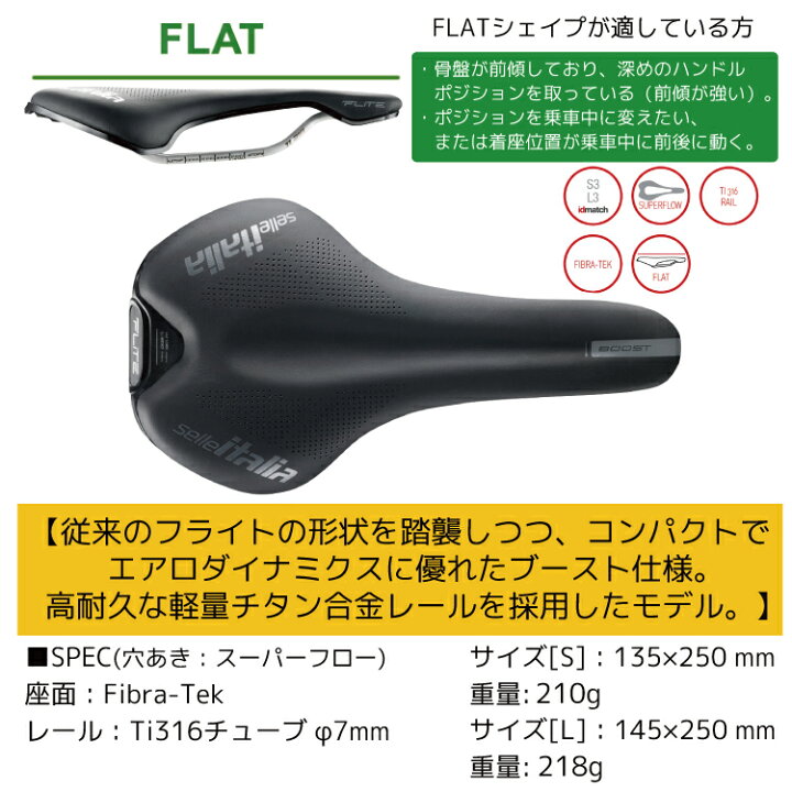 楽天市場】Selle Italia セライタリア FLITE BOOST Ti316 サドル 