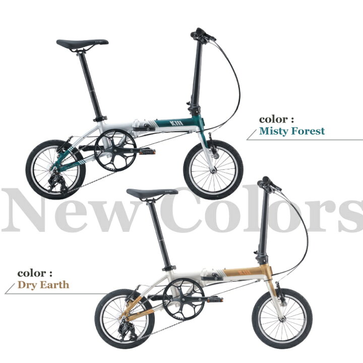 楽天市場】新色追加 DAHON ダホン K3 折りたたみ 自転車 14インチ 3段 