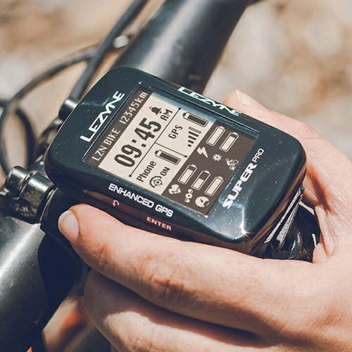 楽天市場】【送料無料】LEZYNE サイクルコンピュータ SUPER-PRO-GPS 