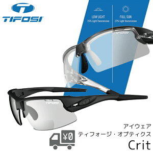 TIFOSI �e�B�t�H�[�W �T���O���X CRIT CRYSTAL BLACK ���O���΍� UV�΍�