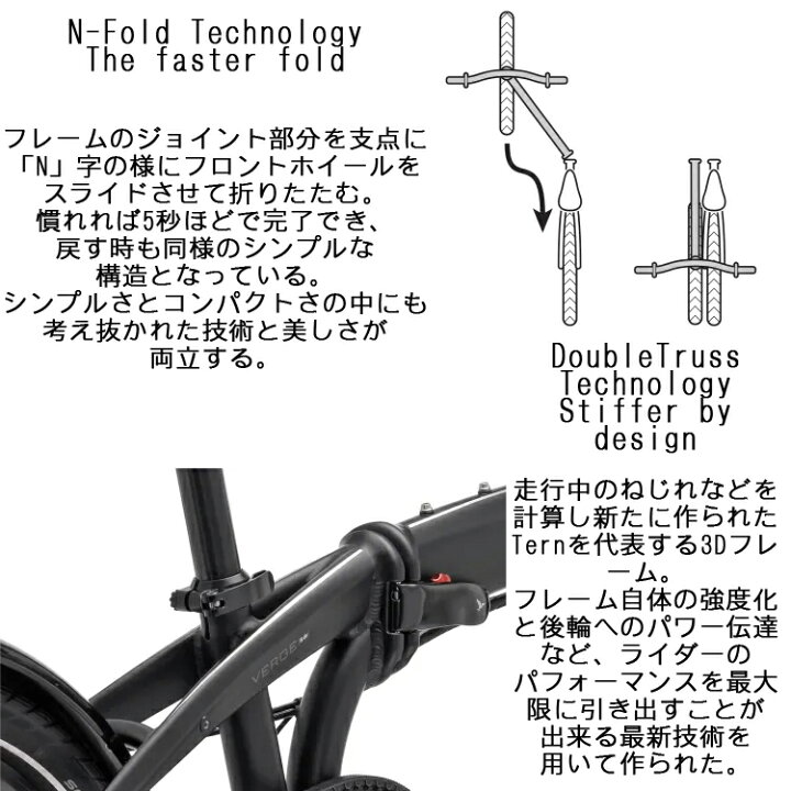 楽天市場】tern ターン VERGE N8 バージュ N8 折りたたみ 自転車 20 