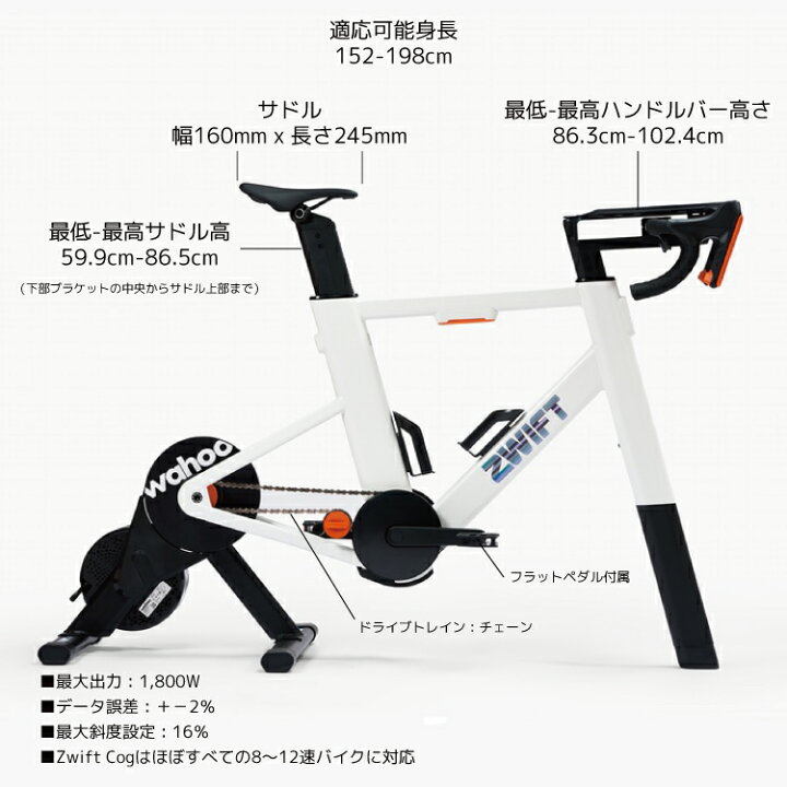 楽天市場】【メーカー直送品】WAHOO ワフー ZWIFT RIDE with KICKR 