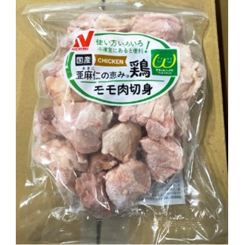 フレッシュチキン軽米　国産冷凍亜麻仁の恵み鶏もも肉切身　600g