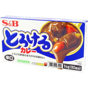 SB食品 とろけるカレー固形(辛口) 1kg