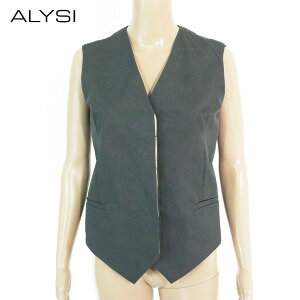 85%OFF �V�i �A���W ALYSI �W�� 42 ECS1307 M L�T�C�Y �O���[ ���f�B�[�X �x�X�g �g�b�v�X �m�[�X���[�u �R�b�g�� �V���N �C�^���A��