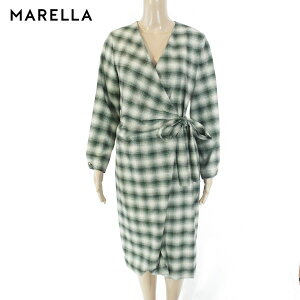 80%OFF �V�i �}���[�� MARELLA �����s�[�X 40 EOP1618 M�T�C�Y �u���b�N �I�t�z���C�g ���f�B�[�X ���������s�[�X �����X�^�C�� �G���~�f�B��