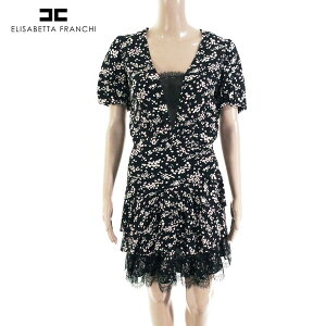 90%OFF �V�i �G���U�x�b�^�t�����L ELISABETTA FRANCHI �����s�[�X 40 EOP1398 M�T�C�Y �u���b�N ���f�B�[�X �ԕ������s�[�X ���� �C�^���A��