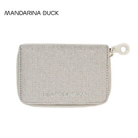 55%OFF 新品 マンダリナダック MANDARINA DUCK 財布 EOT885 シルバー レディース 二つ折り財布 ウォレット ラメ