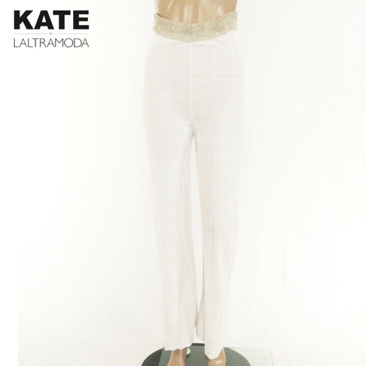Pantaloni comodi pantaloni kate by laltramoda GALLARDAGALANTE ワイドイージーパンツ ブラック, 0 ガリャルダガランテ ELLE Shop