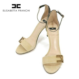 【スーパーSALE割引、さらにMAX50%OFF～20%OFF】90%OFF 新品 エリザベッタフランキ ELISABETTA FRANCHI サンダル 37 ES291 23.5cm ベージュ レディース ストラップサンダル アウトレット