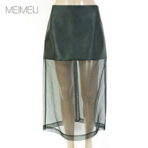 85%OFF �V�i ���C���C�W�F�C MEIMEI J �X�J�[�g 40 ESK740 M�T�C�Y �u���b�N ���f�B�[�X �V�[�X���[�X�J�[�g�@�����O�X�J�[�g �V���N �C�^���A��