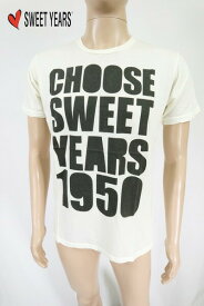 80%OFF 新品 スウィートイヤーズ SWEET YEARS Tシャツ HCS472 Sサイズ オフホワイト メンズ カットソー 半袖 綿×カシミヤ 日本製 ビームス アウトレット