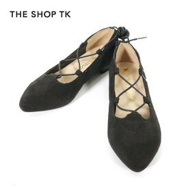 80%OFF 新品 ザショップティーケー THE SHOP TK 靴 23.5 IS114 23.5cm ブラック レディース パンプス スウェード調 アウトレット