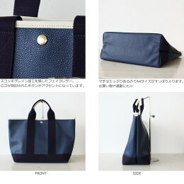 TOPKAPIトプカピスコッチグレインフェイクレザーA4トートバッグ503-06-01001