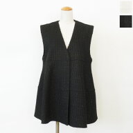 SALE [30%OFF] anana (アナナ) Vネック ベスト ラメシャギーツイード 立体フォルム a61-025 返品不可