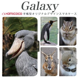 Galaxy S10 ケース 手帳型スマホケース ペンギン 薄型ケース GalaxyS10 SC-51C A525G SC-51A スタンド機能 SC-41A SC-52A SOG14 A225G ギャラクシーA535G GalaxyS20+5G 手帳型ケース ギャラクシーA325G リス