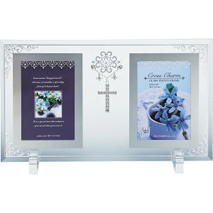 クロスチャーム ガラスフォトフレーム 2窓 【10-53】▼ 次のイベント迄迄【ポイント2】 結婚内祝い 結婚祝い 出産内祝い お返し 新築内祝い 快気祝い 引き出物 見舞い ギフト