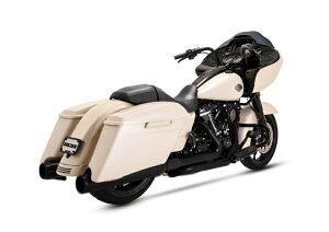 47351バンス&ハインズVanceHines BigShots Staggered PCX ビッグショットスタッガード ブラック マフラー SOFTAIL 86-17