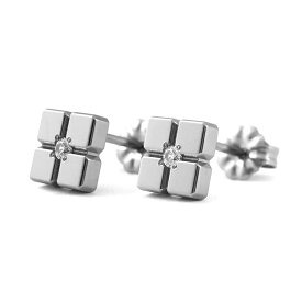 チタンピアス　アナベル　天然ダイヤモンド　合計約0.06ct　[E0220-WDA]
