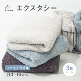 エアーかおる エクスタシー フェイスタオル 3枚セット 送料無料 ギフト プレゼント 日本製 浅野撚糸 綿100％ 厚手 ふわふわ