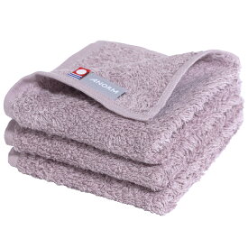 watawa 今治 タオルハンカチ 3枚セット 吸水 速乾 アイロン不要 ふわふわ タオル地 シンプル 無地 綿 甘撚り 小さめ 持ち運び 25cm