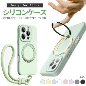 �y���X�g���b�v�t���ziPhone16 Pro Max iPhone16 15 14 Plus �P�[�X iPhone 15 14 13 12 pro max �V���R���P�[�X �J�o�[360°��]�X�^���h magsafe�Ή� �}�O�l�b�g�����O�t�� �X�}�z�P�[�X �X�^���h�@�\ �J����