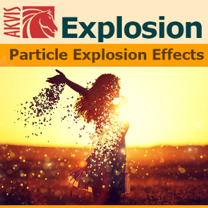 AKVIS Explosion は、写真に爆発効果を追加し、砂などの粒子を適用します  AKVIS Explosion for Mac Home スタンドアロン v.1.6  