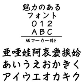 【ポイント10倍】【35分でお届け】ARマーカー体E　Windows版TrueTypeフォント【C&G】【ダウンロード版】