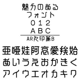 【ポイント10倍】【35分でお届け】AR丸印篆B (Windows版 TrueTypeフォントJIS2004字形対応版) 【C&G】【ダウンロード版】