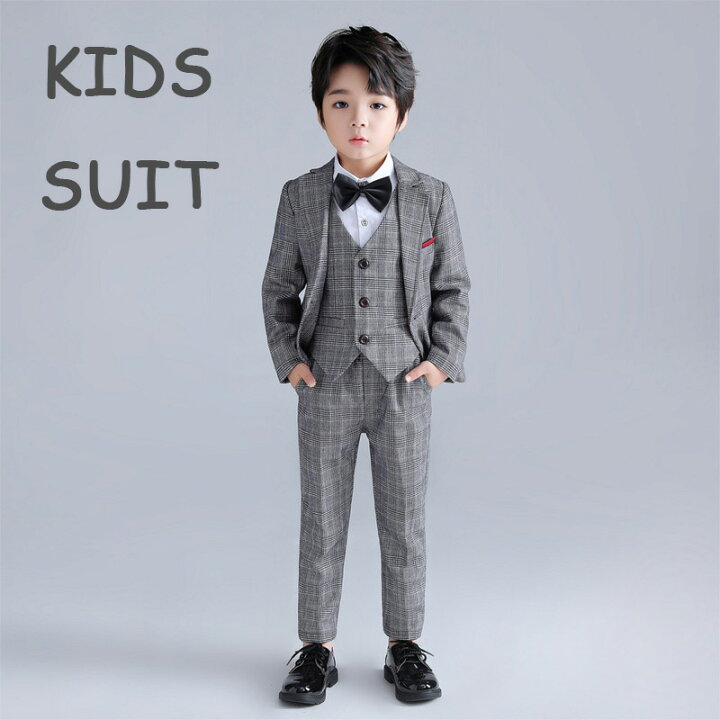 楽天市場】【送料無料】子供服 キッズフォーマルスーツ 男の子 韓国風 