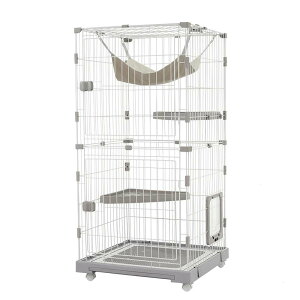 キャットケージ 2段 猫 ケージ 高さ122 ハンモック付 ドア付き キャスター付 広々 猫ゲージ 高級感 おしゃれ キャットハウス ネコ 安い 子猫 シニア猫 多段 留守番 保護 脱走防止 多頭飼い ペ