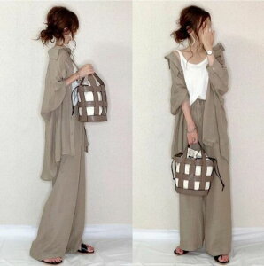 セットアップ レディース カジュアル 夏 40代 大きいサイズ 春 秋 冬 きれいめ おしゃれ 着痩せ セレモニー パンツスーツ フォーマル 50代 春 無地 きれいめガウチョパンツ トップス ブラウス