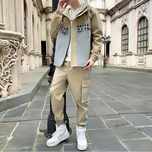 2点セット 韓国風 ジャージセット セットアップ ジャージー 二点セット メンズ 男性 大きいサイズ 3XL 長袖 上下セット ロングパンツ ロングズボン 温かい 冬 秋 春スポーツウェア 部屋着 M-3XL