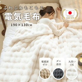 ＼本日特価★5000円OFF利用で7980円／【99％電磁波カット】 ふわとろ毛布 電気毛布 掛け敷き兼用 大判サイズ 炭素繊維ヒーター 両用 ミンクファー 自動電源オフ ダニ退治 抗菌 過熱保護 タイマー機能付 電気ブランケット ひざ掛け 洗える ダブル 2人 節電 厚手 あったかい