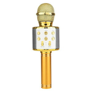 カラオケマイク マイク bluetooth ワイヤレスマイク 高音質 スピーカー 音響変化機能 ノイズキャンセリング LEDライト付き 家庭用 プレゼント 練習 一人カラオケ /ZH