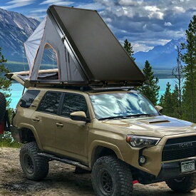 カールーフテント キャンピング 車上泊 はしご付き ルーフテント キャンピング 防水 ルーフトップテント 折りたたみ はしご付き カーサイドタープ 車上テント 4点セット