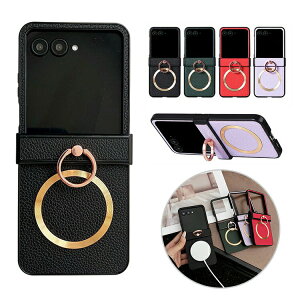 Razr 60/60s/60d �P�[�X Razr60 Ultra �ϏՌ� �J�o�[ Qi�[�d ���C�����X�[�d �Ή� PU���U�[ �܂肽���݌^ ��̌^�����O�t�� �X�^���h�@�\ �X�g���b�v�� �V���v�� ������ Motorola ���g���[�� ���[�U�[60 / 