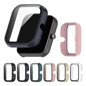 Amazfit Bip 3/Bip 3 Pro �P�[�X �J�o�[ �����K���X (�K���X�t�B����) �t�� �S�ʕی� �t���ی� �A�}�Y�t�B�b�g Bip3/Bip3�v�� �t�B������̌^ �n�[�h�P�[�X ���h�~ �ȒP���� �X�}�[�g�E�H�b�`