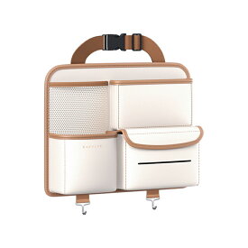 【楽天ス一パ一セ一ル10％OFF】シートバックポケット 車 レザー 車用収納ポケット 車収納バック 車用 車 小物入れ ティッシュホルダー 車用収納ポケット 車内収納袋 後部座席収納バッグ ティッシュボックス 多機能 大容量 小物入れ 水筒/ボトル収納