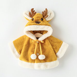 子供 クリスマス コスプレ コスチューム 衣装 キッズ 鹿 トナカイ マント あったか ベビー服 女の子 着ぐるみ 秋冬 防寒着 長袖 フード付き かわいい 赤ちゃん服 サンタ服 クリスマス衣装 ハ
