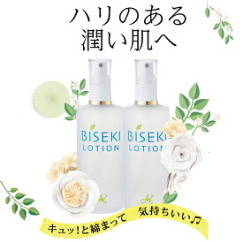 ビセキローション180ml 2本セット 化粧水 スキンケア 保湿 乾燥 潤い ハリ くすみ 乾燥肌 敏感肌 ニキビ ニキビ予防 低刺激 毛穴 毛穴ケア 浸透力 ローション 肌荒れ トルマリン ビセキ 50代