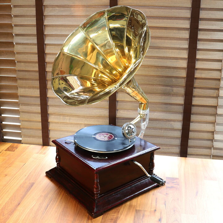 楽天市場】【究極のアンティーク】昔ながらの蓄音機 「Rocksmotion  