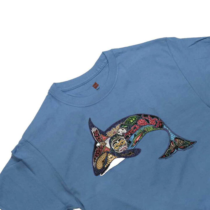 楽天市場】【壮大な シャチTシャツ】USA アメリカTシャツ 大自然に優雅 