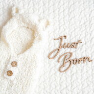 木製 レター バナー Just Born ニューボーンフォト 男の子 女の子 アイテム 寝相アート 月齢アート 飾り…
