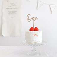 木製 ケーキトッパー スマッシュ クレイ one 誕生日 ピック pick 1歳 2歳 3歳 4歳 飾り 飾り付け 数字 一…