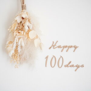 木製 レター バナー Happy 100days お食い初め 100日 祝百日 祝い 百日 飾り 記念 ウッド 月齢 フォト ベビー グッズ sns インスタ 映え ガーランド 熨斗 アート のし プロップス アイテム 赤ちゃん