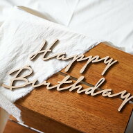 木製 レター バナー Happy Birthday バースデーバナー 誕生日 飾りつけ 飾り 文字 木製バナー ガーランド…