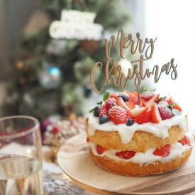 木製 ケーキトッパー Merry Christmas クリスマス ピック pick 飾り付け 木製バナー ガーランド メリークリスマス フォト ウッド ベビー グッズ アイテム ケーキ 1歳 2歳 ハーフ 半年 6か月 6カ月 筆記体 パーティー ホーム おしゃれ 祝い 記念 ファースト ブース ナンバー