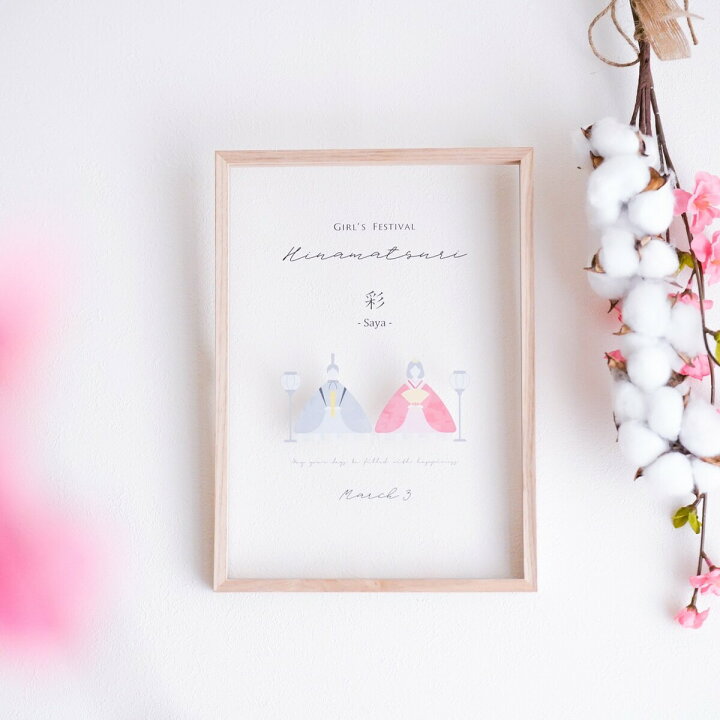 楽天市場】クリアボード〈 初節句祝い ｜ 名入れ 〉 ポスター 桃の節句  